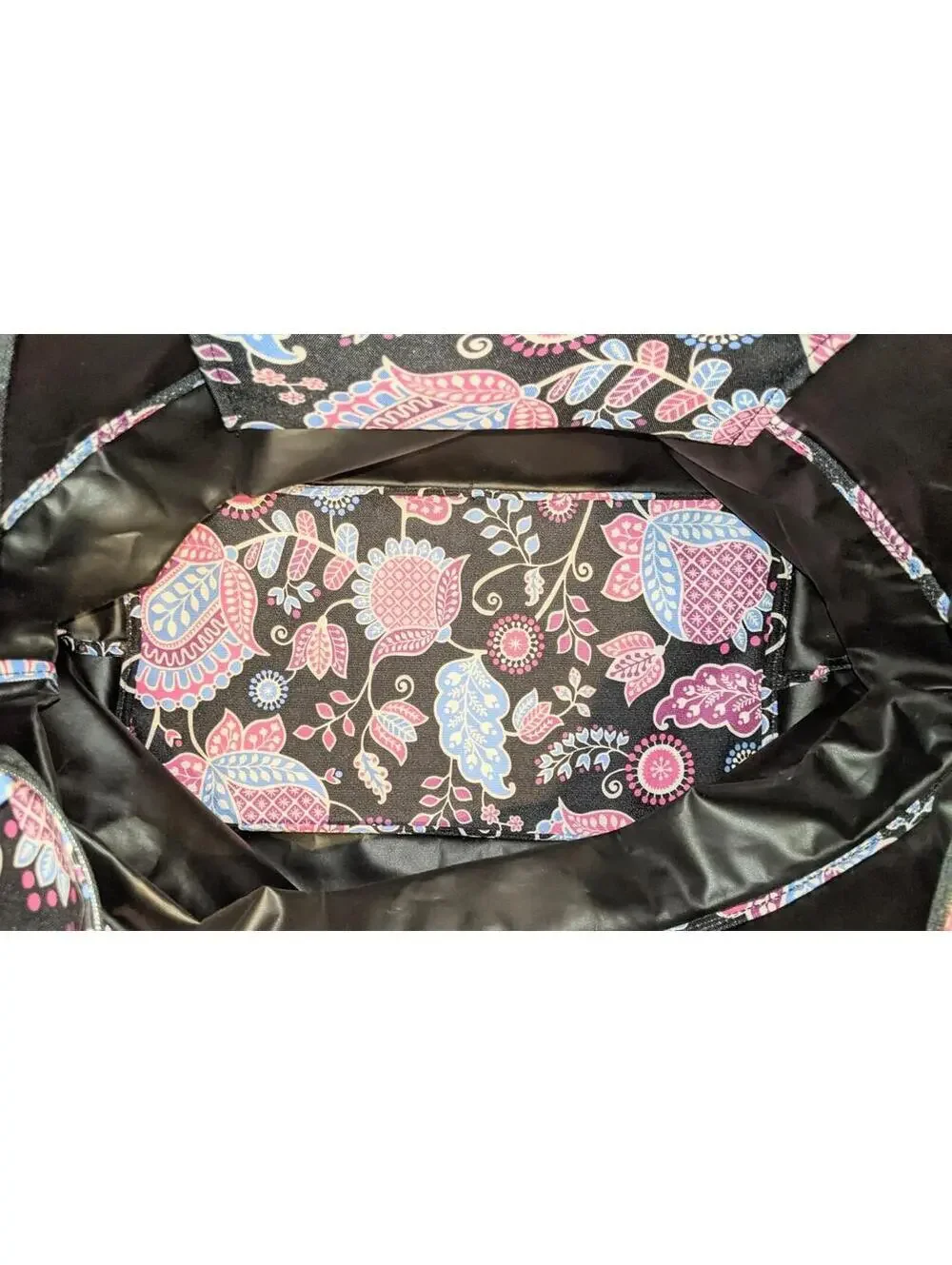 Vera Bradley Lighten Up Expandable Travel Weekend Bag Large Tote Alpine Floral - Picture 8 of 9